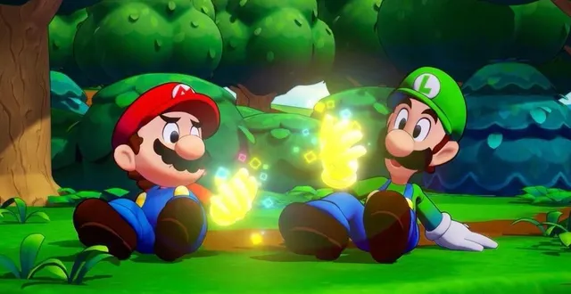 photo  mario et luigi partent une nouvelle fois à l’aventure dans un autre monde.  &copy;  nintendo 