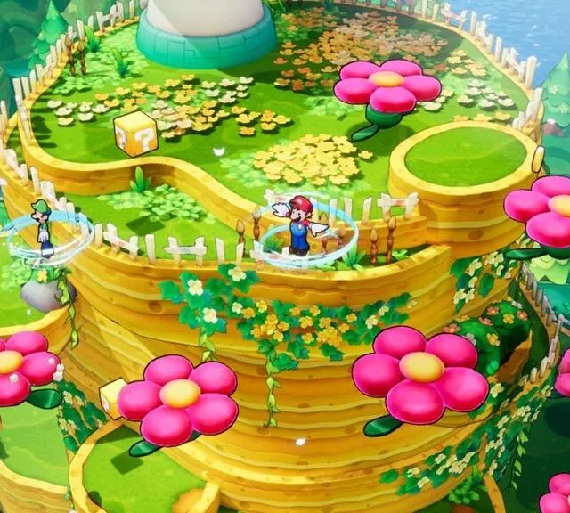 photo certaines îles de mario et luigi : l’épopée fraternelle sont particulièrement jolies.  ©  nintendo