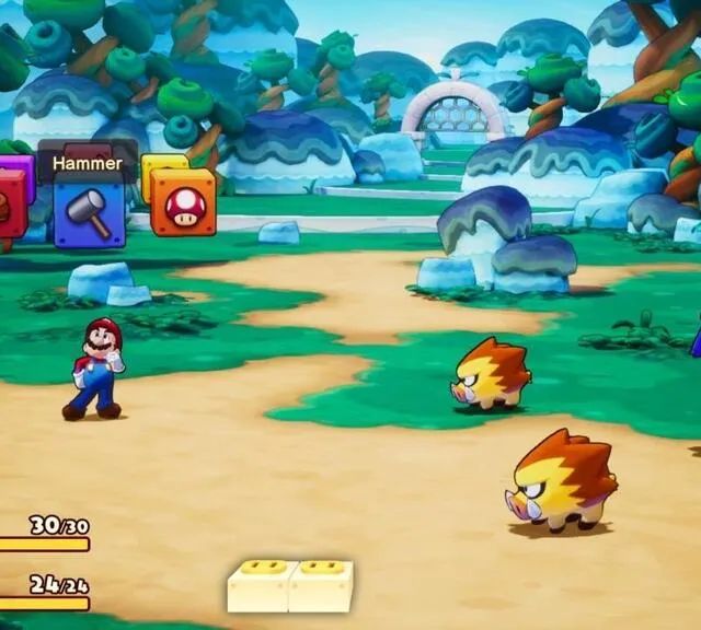 photo les combats de mario et luigi : l’épopée fraternelle demandent d’avoir un minimum de rythme.  ©  nintendo