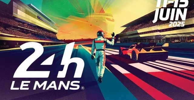 photo  l’affiche officielle des 24 heures du mans 2025 met en valeur ferrari, double vainqueur ces deux dernières années.  &copy;  automobile club de l’ouest 