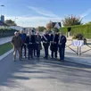 photo lors de l’inauguration saluant la fin des travaux dans l’avenue léon-labbé, mardi après-midi.