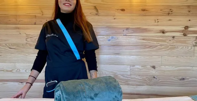 photo  noémie carterau-heurtaux a créé son institut de beauté dans un chalet, situé à quelques pas de son domicile.  &copy;  le maine libre 