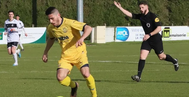 photo  le capitaine de l’aigle, paul liagre (capitaine du fc pays de l’aigle).  &copy;  photo ; serge ruer. 