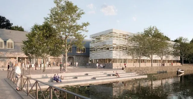 photo  une image de synthèse du cabinet d’architecte sélectionné pour le projet de reconstruction de la mairie.  &copy;  atelier bettinger-desplanques 