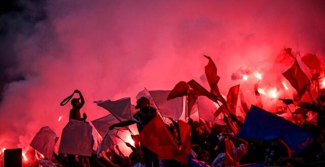 photo plus de 58 000 spectateurs étaient présents pour le derby de ligue 1 entre l’ol et l’as saint-étienne. © photo : olivier chassignole / afp