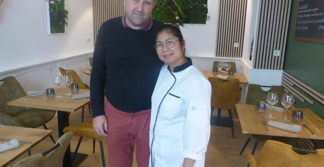 photo  le couple lambert vient d’ouvrir en juillet au grain d’elle, lysandre est en salle, leakhena est cheffe de cuisine.  &copy;  ouest-france 