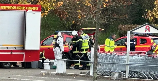 photo  ce mardi 12 novembre 2024, en zone nord du mans. pour faciliter l’intervention des secours, il est conseillé d’éviter le secteur. l’avenue du mans est partiellement fermée à la circulation, mais l’accès au centre commercial reste possible.  &copy;  ouest-france 