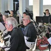 photo les musiciens de l’orchestre d’harmonie de sablé-sur-sarthe en répétition, en novembre 2022, à la maison des associations.