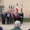 photo  les trois municipalités se sont regroupées place du mail pour la lecture du message de sébastien lecornu, ministre des armées et des anciens combattants et un nouveau dépôt de gerbe aux monuments aux morts. 