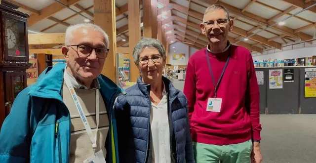 photo  les coprésidents de la communauté emmaüs angers, jean-paul gallot, françoise viault et jean-marc legrand.  &copy;  ouest-france 