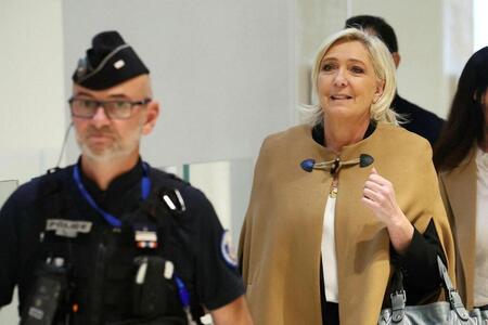 photo Marine Le Pen, au tribunal judiciaire de Paris. AFP 
