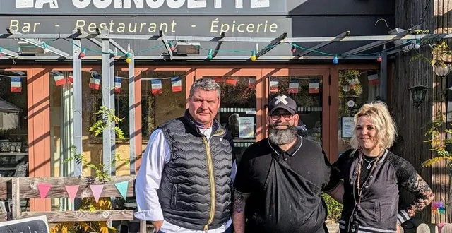 photo  bruno cormerais a mangé chez marc et léa lucas, les restaurateurs de la guinguette, à avoise (sarthe), ce jeudi 14 novembre 2024.  &copy;  la guinguette d’avoise 