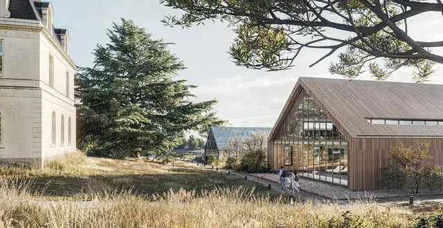 photo  le projet de transformation du domaine de la roche-morna, à saint-gemmes-sur-loire, est suspendu.  &copy;  abp architectes 