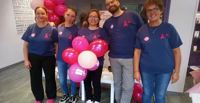 photo  maëva jousset au centre de la photo entourée des collaborateurs qui préparent le week-end bien être.  &copy;  ouest-france 