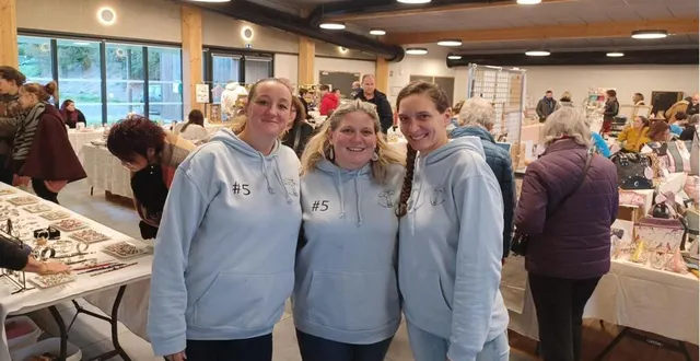 photo  mélanie cabaret, audrey phalempin et jennifer choplin, organisatrices du marché des créateurs.  &copy;  le maine libre 