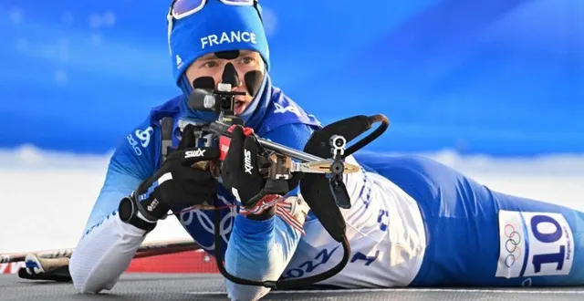 photo  anaïs bescond sera la marraine du biathlon de mansigné 2025.  &copy;  afp 