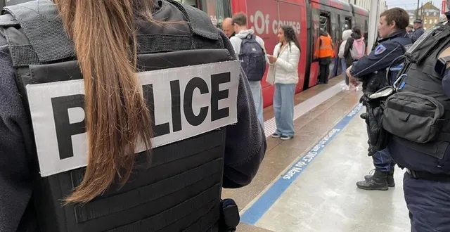 photo  la police et des contrôleurs de la setram ont mené une opération de contrôles et de sécurisation, ce mardi 19 novembre 2024. ici, à la gare du mans (sarthe).  &copy;  ouest-france 