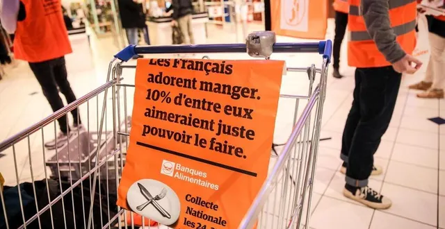 photo  à sablé-sur-sarthe, la collecte locale réalisée dans le cadre des journées des banques alimentaires aura lieu le vendredi 22 et samedi 23 novembre 2024.  &copy;  guillaume saligot/ouest-france 