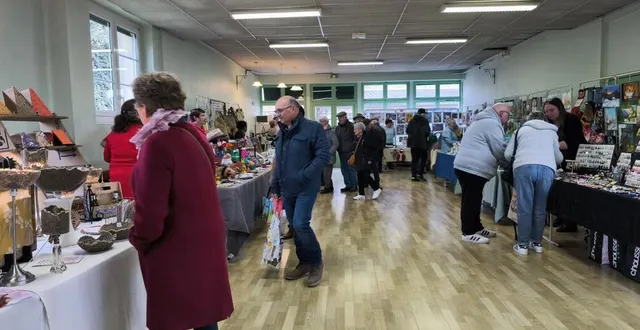 photo  beaucoup de public a déambulé dans la salle des fêtes.  &copy;  le maine libre 