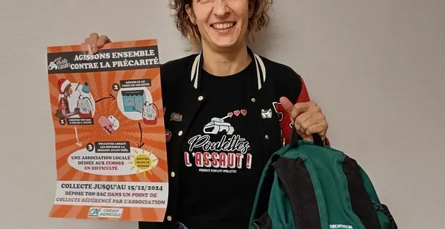 photo  miss k réalise un gros travail de sensibilisation pour que les points de collecte soient connus.  &copy;  le maine libre 