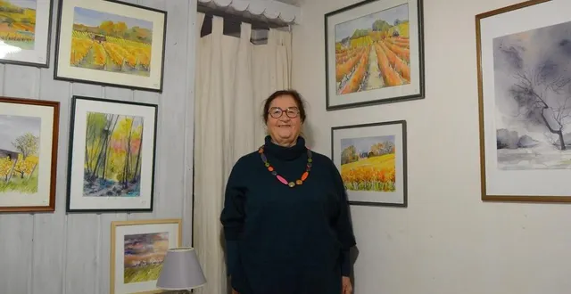 photo  françoise guyot expose chez elle, 15, hameau dauvers, à ruillé-sur-loir (sarthe), les samedis 23 et 30 novembre, ainsi que le dimanche 1er décembre 2024.  &copy;  ouest-france 