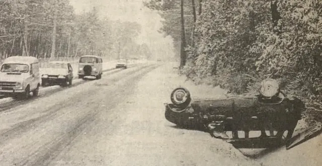 photo  les chaussées étaient peu praticables les 6 et 7 novembre, en sarthe.  &copy;  archives le maine libre 