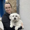 photo priscillia noël-brier est toiletteuse pour chiens et chats. elle se déplace au domicile de ses clients, à 20 kilomètres autour de parcé-sur-sarthe.