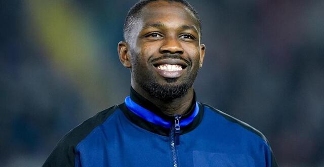 photo marcus thuram a la cote auprès des médias italiens, lui qui enchaîne les très bonnes prestations avec l’inter milan. © photo : giuseppe maffia/nurphoto via afp