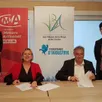 photo la chambre des métiers et de l’artisanat et la communauté de communes des vallées de la braye et de l’anille ont signé une convention de partenariat.