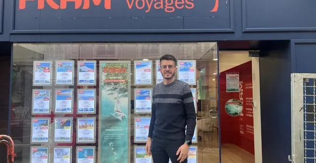 photo  thomas thiriot est le gérant de la nouvelle agence de voyages de la flèche (sarthe).  &copy;  ouest-france 