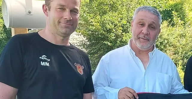 photo  mickaël maillet (président) et josé de sousa goncalvez (vice-président et sponsor).  &copy;  ouest-france 