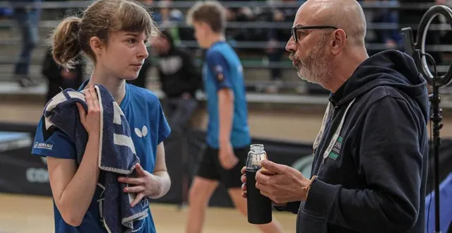 photo  sarah morteau, ici avec son coach olivier quintard, a vécu un week-end compliqué.  &copy;  co - jordan magneron 
