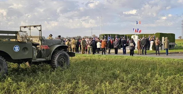 photo  lors de la cérémonie, dimanche.  &copy;  ouest-france 