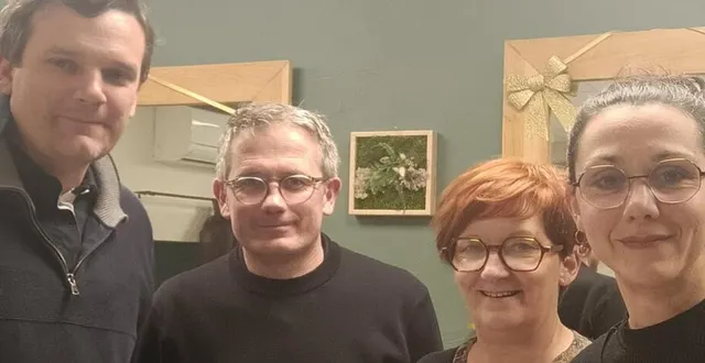 photo  de gauche à droite : vincent delhomelle, benoit berteau, nathalie vigneron et jennifer bellanger, présidente, à la rencontre de préparation.  &copy;  ouest-france 