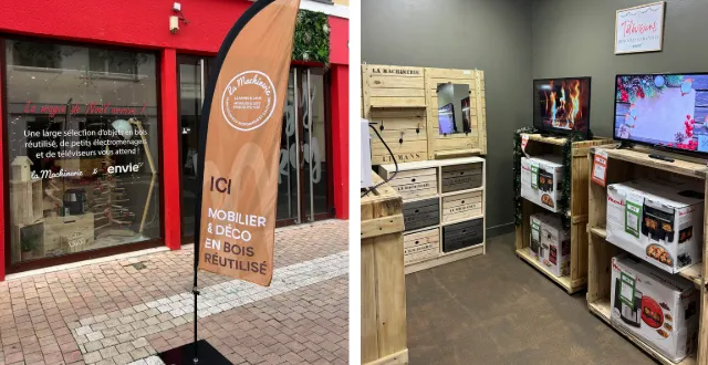 photo le mans. pour noël, la machinerie et envie 72 ouvrent une boutique éphémère au 13 rue du docteur leroy