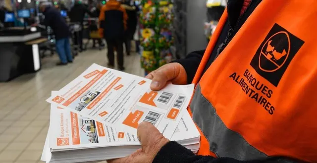 photo  au total, la collecte de la banque alimentaire a permis de récolter 2 414,15 kg de denrées à la ferté-bernard.  &copy;  archives le courrier de l’ouest - laurent combet 