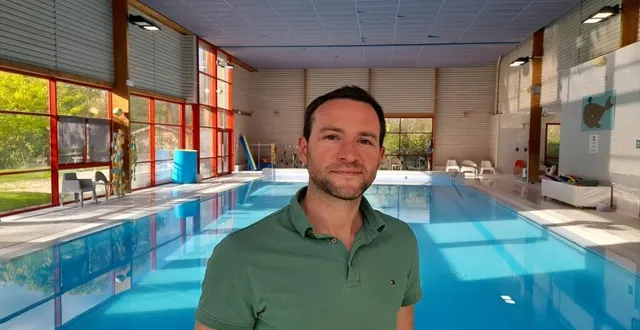 photo  simon rimajou est le nouveau responsable de la piscine du layon, à thouarcé.  &copy;  co 