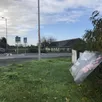 photo  beaufort-en-anjou, le 12 novembre 2024. nous avons comptabilisé dix panneaux publicitaires illicites autour du seul rond-point des marillères. 