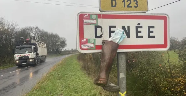 photo  à denée, commune rurale de 1 500 habitants au sud d’angers (maine-et-loire), la population se divise au sujet de la cession d’une ferme de 168 hectares.  &copy;  ouest-france 