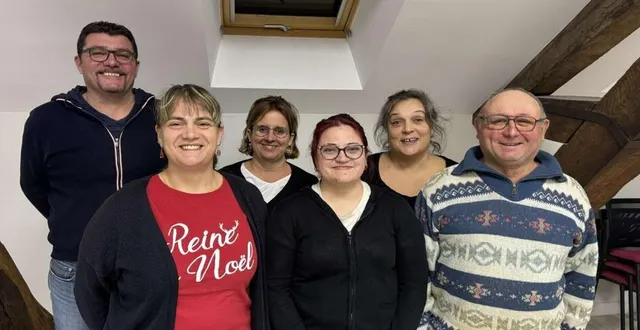 photo  le bureau du comité des fêtes, désormais présidé par joël bougard.  &copy;  le maine libre 