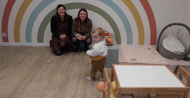 photo  cloé touchet et marine brunet peuvent accueillir huit enfants âgés de 2 mois et demi à 5 ans.  &copy;  le maine libre 