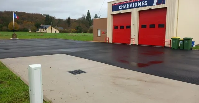 photo  construite en quelques mois, la caserne de chahaignes est située sur le chemin de la prée.  &copy;  le maine libre 