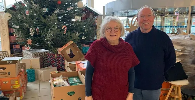 photo  le cabas écomméen a mobilisé une quinzaine de bénévoles pour sa collecte alimentaire.   &copy;  le maine libre 