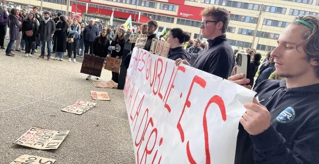 photo  à l’appel de france universités, une journée nationale de mobilisation intitulée « universités en danger » s’est tenue ce mardi 3 décembre 2024, au mans (sarthe), comme dans d’autres établissements de france.  &copy;  ouest-france. 