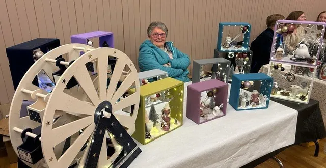 photo  40 exposants étaient présents au marché de noël.  &copy;  ouest-france 