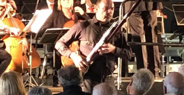 photo  le soliste henri roman, bassoniste de l’orchestre symphonique de la musique municipale du mans.  &copy;  le maine libre 