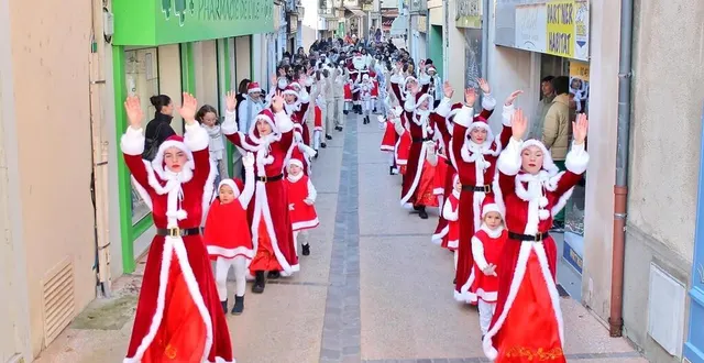 photo  le défilé des élèves de sablé danse mania pour accompagner le père noël sera de retour, samedi 7 décembre 2024.  &copy;  archives ouest-france 