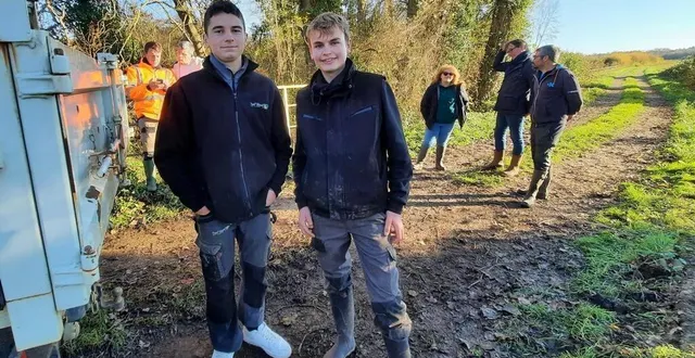 photo  pour plusieurs apprentis, ce projet pédagogique entraîne une prise de conscience écologique c’est le cas pour julien et romain.  &copy;  ouest-france 