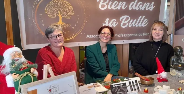 photo  marie-reine deux, anne lavenant et christelle midelet (de gauche à droite) de l’association bien dans sa bulle.  &copy;  ouest-france 