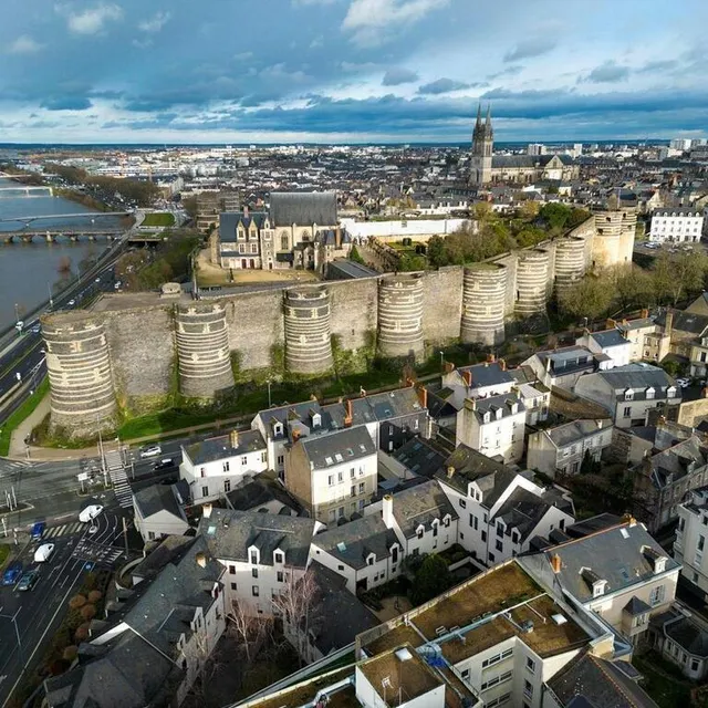 photo vue aérienne en drone de la ville d'angers  ©  franck dubray / ouest france